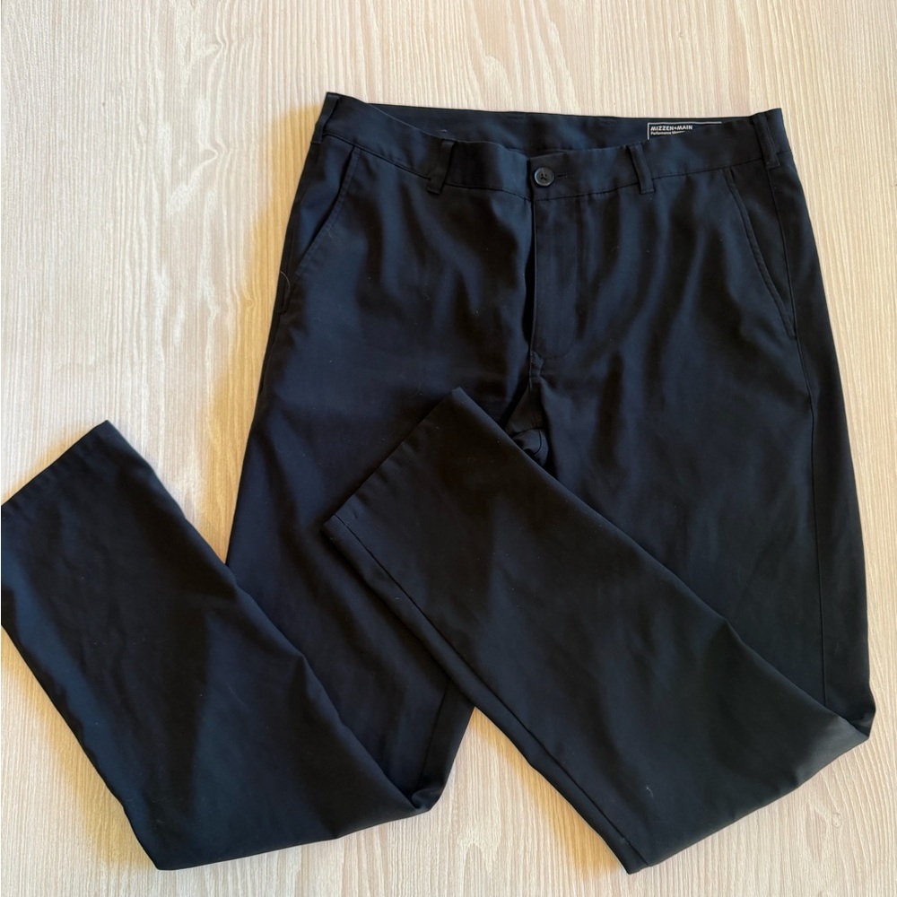 Mizzen+Main Black Chinos